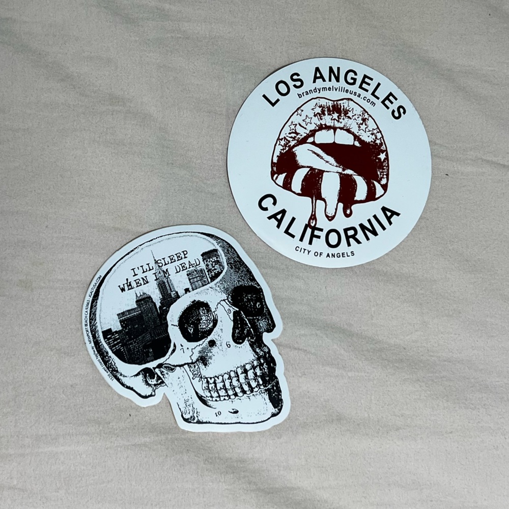 two pack Brandy Melville 2010s stickers